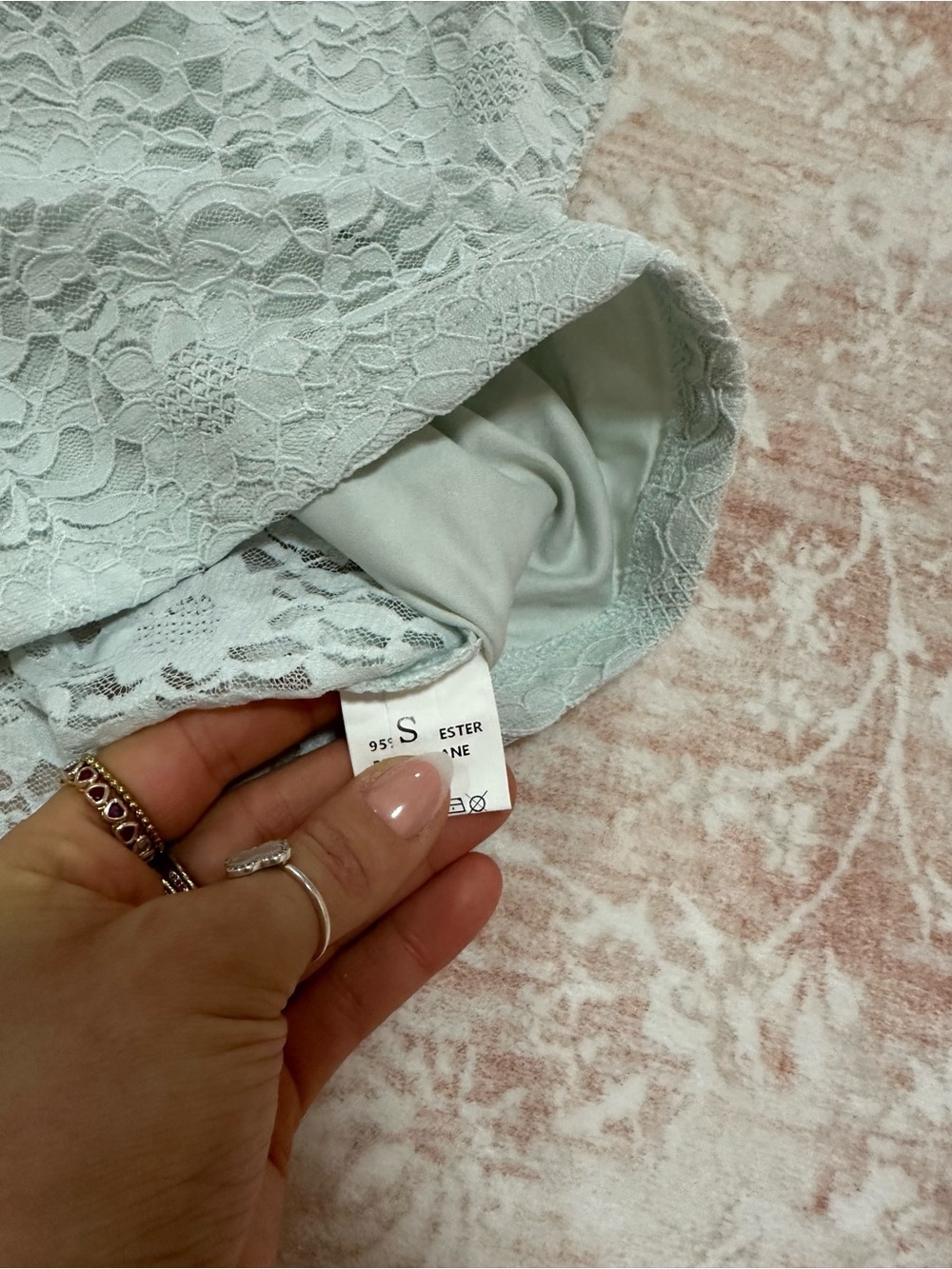 NWT 🩵 Y2K Baby Blue Lace Square-Neck Tank Top - Picture 4 of 8